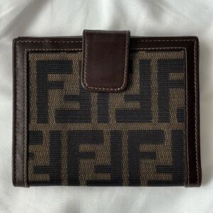 Fendi Zucca Monogram FF Jacquard Compact Wallet, VGVC.